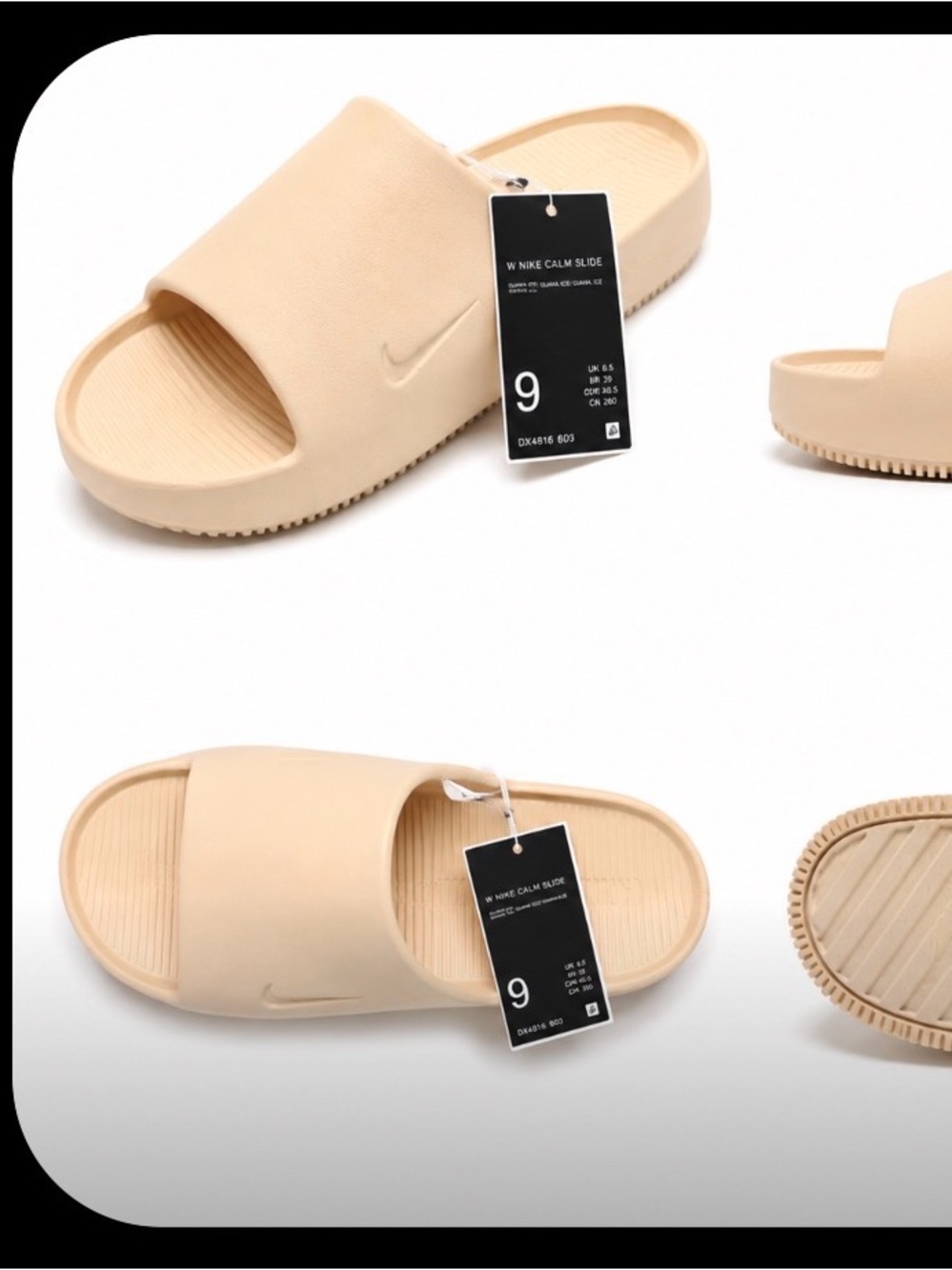 NWT Nike Calm Slides Women’s Size 9 Guava Ice DX4816-803| Comfort Foam Slides